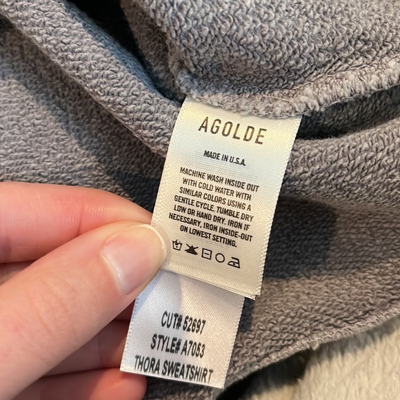 AGOLDE Thora Sweatshirt - size M - Picture 11 of 13